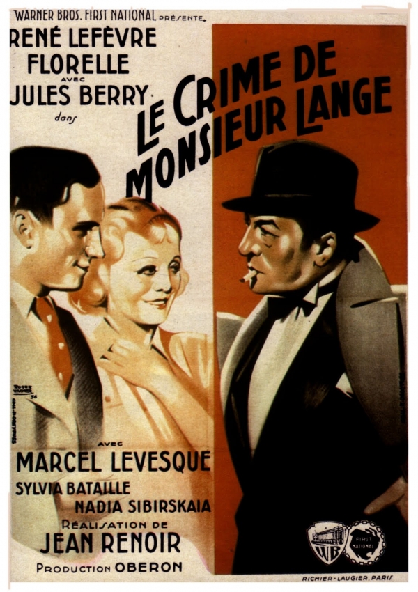 Le 18/11/2020 LE CRIME DE MONSIEUR LANGE